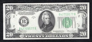 1934-C $20 FRN FEDERAL RESERVE NOTE “GUTTER FOLD ERROR” NEW YORK, NY GEM UNC - Picture 1 of 2