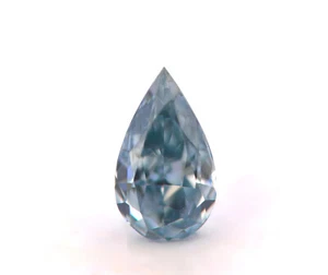 Diamante azul - 0,20 quilates natural suelto elegante color grisáceo azul forma de pera GIA SI2 - Imagen 1 de 11