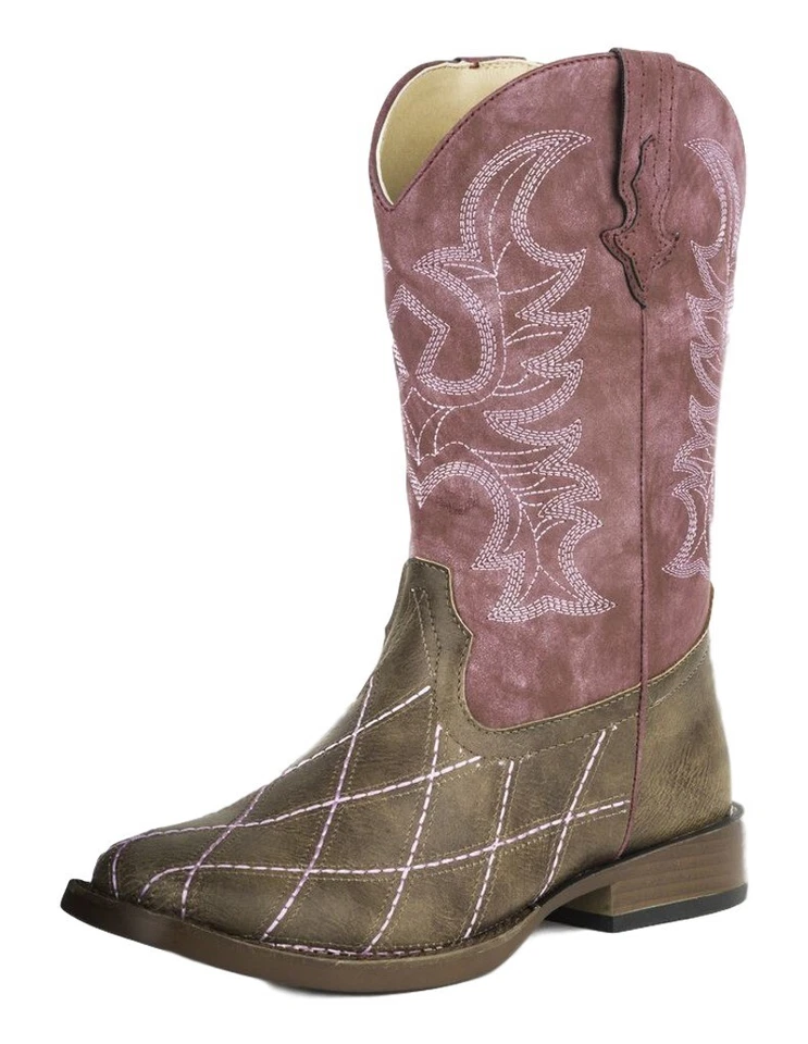 Botas Roper Western Niñas Punto Diamante Marrón 09-119-1900-0081 BR Foto 1 de 1