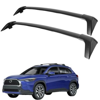 NEW Roof Racks Cross Bars for 2022-2025 Toyota Corolla Cross & Hybrid Black - Image 1 of 4