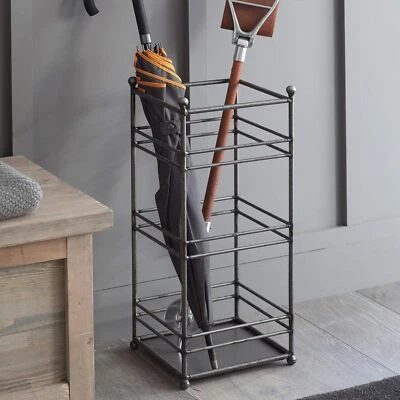 Umbrella Stand Holder Walking Stick Metal Steel Freestanding Indoor Home Decor - Image 1 of 4