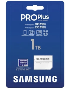 Brand New SAMSUNG Pro Plus 1TB Micro SD SDXC V30 A2 Memory Card - Picture 1 of 6