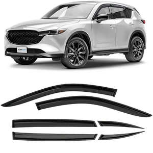 Sun Rain Visors Wind Rain Guards for 2017-2025 Mazda CX-5 SHATTERPROOF - Picture 1 of 10