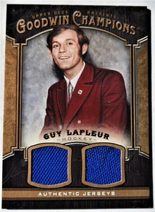 2014 GUY LAFLEUR Montreal Canadiens DUAL Game-Used relic card. NM-M - Picture 1 of 2