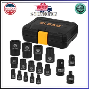 17-Piece Inverted E-Torx Socket Set - Impact Chrome Vanadium Steel Star Female S - Picture 1 of 9