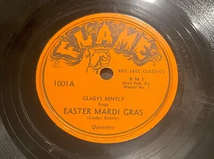 GLADYS BENTLEY Easter Mardi Gras / Before Midnight FLAME 1001 V+ HEAR - Picture 1 of 4