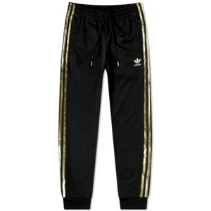 Adidas OG SST 50th Anniversary Superstar Track Pants Black 24K Gold XS Mens - Picture 1 of 10