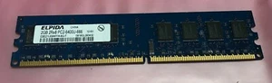 Elpida 2GB 800MHz PC2-6400 Desktop Memory / EBE21UE8AFFA-8G-F / Tested  - Picture 1 of 2