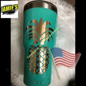 Pineapple Tumbler- Made to Order - Personalized Decal Tumbler - Picture 1 of 2