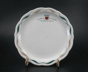Syracuse China SEARS COFFEE HOUSE RESTAURANTS Bread Plate White USA - Picture 1 of 6