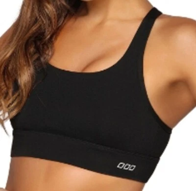 Sujetador deportivo compacto y compresa Lorna Jane negro talla X-pequeño nuevo con etiquetas envío gratuito  Foto 1 de 4