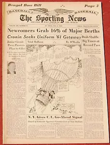 5-4-60 Sporting News Detroit Tigers and Tiger Stadium destacado dentro del béisbol - Imagen 1 de 1