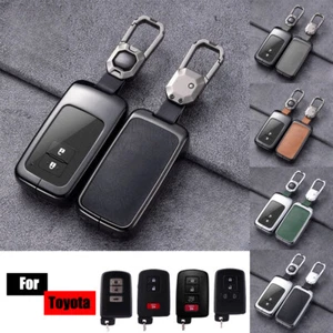 Funda para llave de coche de cuero de aleación de zinc para Toyota RAV4 Camry Avalon Highlander  - Imagen 1 de 18