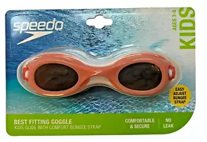 Speedo Kids Glide con cinturino elastico comfort maschera migliore vestibilità corallo cupido ~ età 3-6 - Foto 1 di 2
