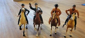 1950s Hartland General Custer Paladin Lone Ranger Tonto Stallion Horse Figurines - Picture 1 of 12