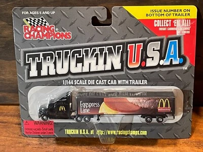 Racing Champions Truckin EE. UU. McDonald's Eggspress Lane escala 1:144 diecast 1997 Foto 1 de 2