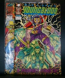 2 IMÁGENES CÓMICS YOUNGBLOOD PRIMERA EDICIÓN ROB LIEFELD FIRMADOS CON TARJETAS COLECCIONABLES - Imagen 1 de 6