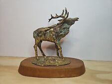 Bill Lett Copper Bronze Brass Elk Creative Metal Sculpture Brutalist Vintage Art