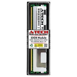 32GB DDR3 PC3-14900 LRDIMM (Hynix HMT84GL7DMR4C-RD Equivalent) Server Memory RAM - Picture 1 of 2