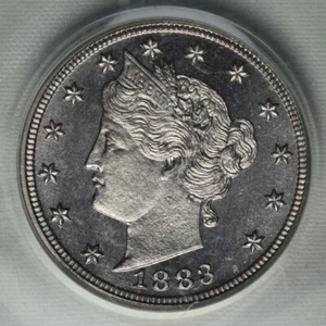 1883 NO CENTS 5c PCGS PR 66CAM Liberty Head Nickel Very nice Cameo Proof TYPE! - Picture 1 of 4
