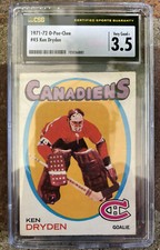 1971-72 Ken Dryden O-Pee-Chee Rookie RC #45. - VG - CSG 3.5 - PSA - OPC