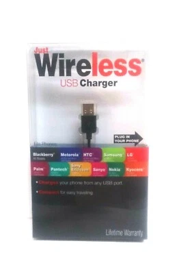 Cargador Just Wireless USB 3 en 1 negro 6 pies NUEVO. Foto 1 de 4