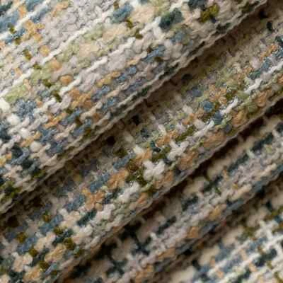 Zest Emerald Green Textured Tweed Upholstery Fabric by the Yard - Image 1 of 2