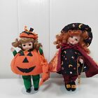 Marie Osmond Halloween Doll Petite Amour Polly Pumpkin and Bru Hilda Witch Doll