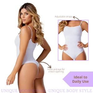 Fajas Reductoras Colombianas Thong Tummy Control Bodysuit Shapewear Diane 2149 - Picture 1 of 20
