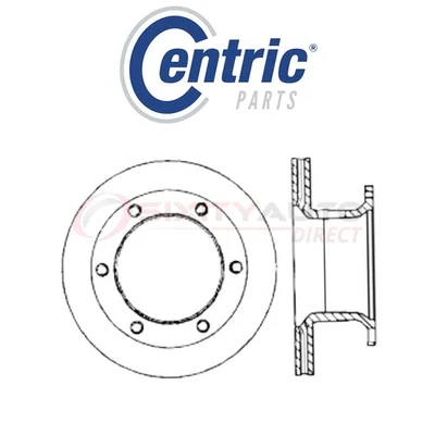 Centric Disc Brake Rotor for 1984-1996 Ford LNT9000 -6 10.0L 10.3L 10.5L vi - Image 1 of 4