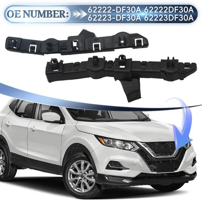 For Nissan Rogue Sport 2017-2022 Pair Front Bumper Cover Support Brackets - Imagem 1 de 4