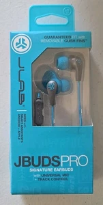 JLab JBudsPro Signature Earbuds Blue With Universal Mic & track Control NEW - Picture 1 of 2