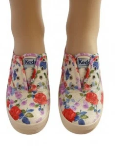 Keds Size 7  Floral Slip-On Canvas White Multicolor Casual Sneaker Shoes - Picture 1 of 13