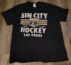Vegas Golden Knights Fanatics NHL ProHockey SinCity Short Sleeve Shirt Mens Used - Picture 1 of 3