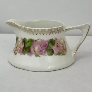 Shabby Deko antik ZS & Co Bavaria große Rosen Blumen Milchkännchen - Bild 1 von 14