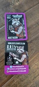 2014 SDCC EXCLUSIVE GENTLE GIANT MARVEL ROCKET RACCOON GUARDIANS OF PROMO CARD - Picture 1 of 1