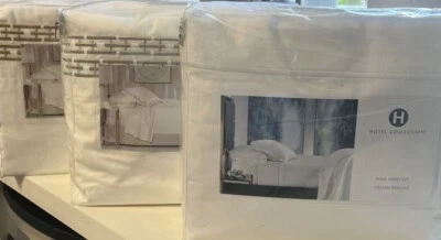 COLECCIÓN HOTEL Percal Italiano, Eslabones de Cadena Bordados Algodón Pima, Tú eliges Foto 1 de 3