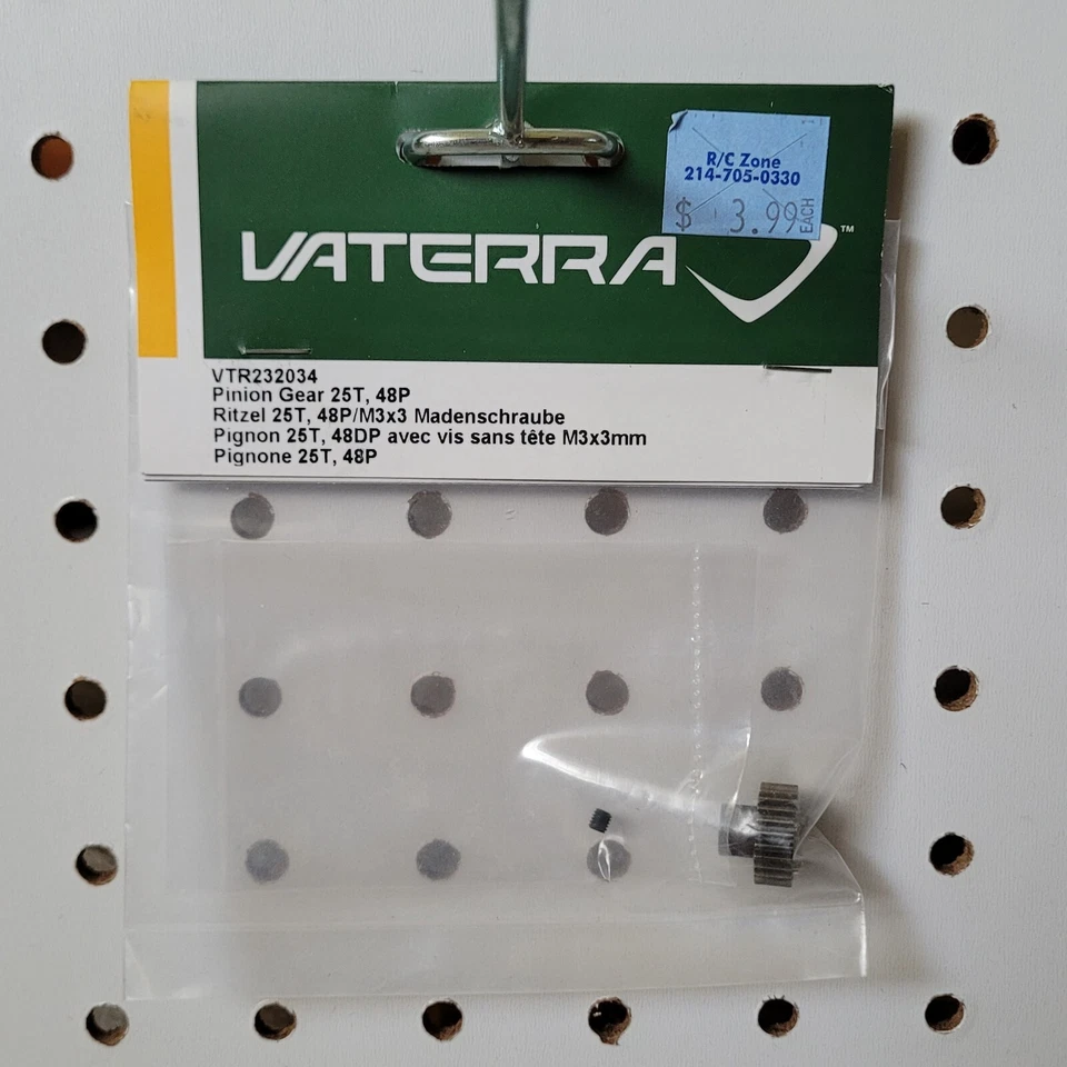 Vaterra VTR232034 Pinion Gear 25T / 48P Pitch w/ M3 Set-Screw ~ 25 Tooth - Image 1 of 1
