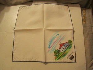 Mt. Vernon, Va Hand Painted Handkerchief - Picture 1 of 4