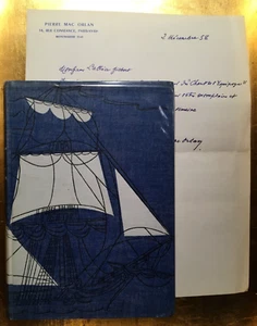 PIERRE MAC ORLAN CHANT DE L'EQUIPAGE*ENVOI AUTOGRAPHE +LETTRE*MARINE VOILE LIVRE - Foto 1 di 20
