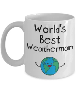 Tasse Weltbester Wettermann - Lustige Tasse Geschenke für Meteorologe Wetterreporter - Bild 1 von 2