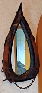 Schönes Großes antikes Pferdekummet mit Spiegel/ Wanddeko Gaderobe Deko - Bild 1 von 1