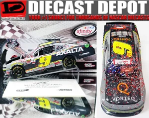 AUTOGRAPHED WILLIAM BYRON 2017 DAYTONA WIN RACED VERSION AXALTA/ VORTEQ 1/24 ACT - Picture 1 of 2