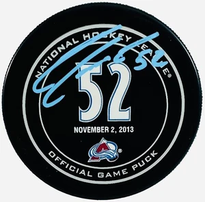 Adam Foote Signed Retirement Night Official Game Puck Colorado Avalanche BAS COA - Picture 1 of 2