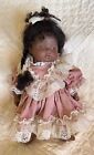 Beautiful Dark Complected Full Body Molded Porcelain Doll “Mollees Mold” M-997-B