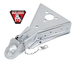 Acoplador de remolque Bulldog cabeza fundida marco en A de 2-5/16" bola de alta resistencia de 15 k cromo - Imagen 1 de 1