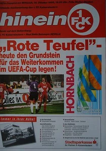 Programm UEFA Cup 1995/96 FC Kaiserslautern - Real Betis Sevilla - Picture 1 of 1