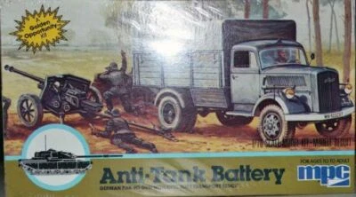 Vintage MPC 1:76 scale Model Kit Anti-Tank Battery #1-6203 New - Image 1 of 3