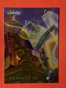 1995 Fleer DC Batman Forever Metal Trading Card #86 Perfect 10 - Picture 1 of 2