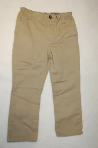 Toddler Boys KHAKI STRAIGHT LEG PANTS Belt Loop ADJ WAIST Zip Button POCKETS 3T - Picture 1 of 2